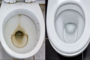 Nem vinagre nem bicarbonato. O ingrediente caseiro ideal para eliminar o calcário e as manchas da sanita em minutos